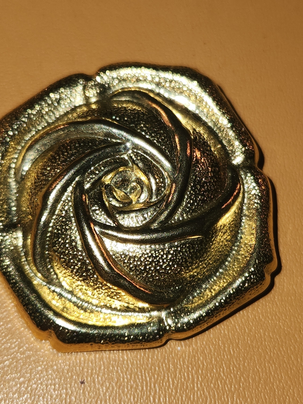 Gold Rose Scarf Holder - Women's Accessories